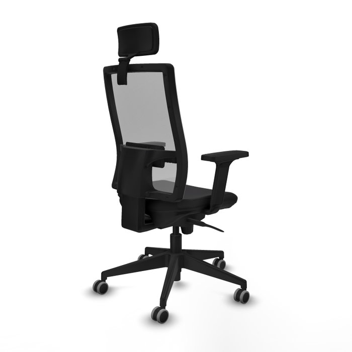 PIQUERAS Y CRESPO Silla de oficina Horna con mecanismo Sincro, Negro y Gris