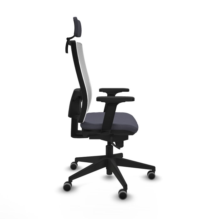 PIQUERAS Y CRESPO Silla de oficina Horna Gris oscuro y Blanco PIQUERAS Y CRESPO Silla de oficina Horna Gris oscuro y Blanco