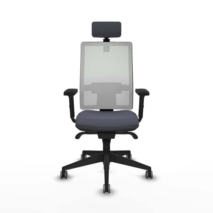 PIQUERAS Y CRESPO Silla de oficina Horna Gris oscuro y Blanco PIQUERAS Y CRESPO Silla de oficina Horna Gris oscuro y Blanco