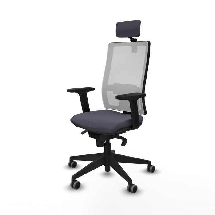 PIQUERAS Y CRESPO Silla de oficina Horna Gris oscuro y Blanco PIQUERAS Y CRESPO Silla de oficina Horna Gris oscuro y Blanco