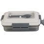 Cook Concept Fiambrera Con Compartimentos Y Tenedor 1.2L Rectangular Apta Microondas