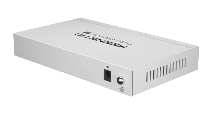Keenetic KN-4710 Switch PoE+ No Administrado Gigabit Ethernet, 9 Puertos (8 Puertos PoE+ 30W, 120W Total), Escritorio, Blanco