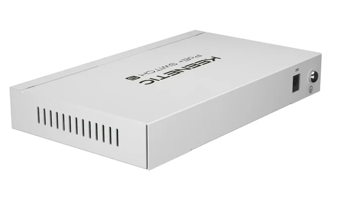 Keenetic KN-4710 Switch PoE+ No Administrado Gigabit Ethernet, 9 Puertos (8 Puertos PoE+ 30W, 120W Total), Escritorio, Blanco