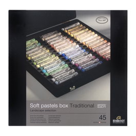 Rembrandt Set pasteles suaves Selección Paisaje Traditional en caja de madera