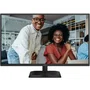 AOC 27E4U - Monitor Profesional 27 Pulgadas Full HD IPS 120Hz, Panel Antirreflejos, Altura Ajustable 150 mm, Hub USB 3.2, Altavoces Integrados, Negro