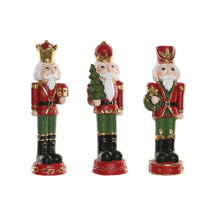 DKD Home Decor Figura de Cascanueces de Magnesia, Surtido de 3 Unidades, Multicolor DKD Home Decor Figura de Cascanueces de Magnesia, Surtido de 3 Unidades, Multicolor
