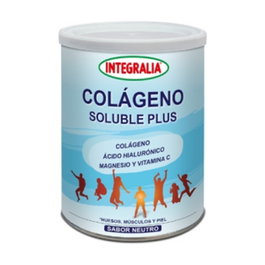 Integralia Colágeno Soluble Plus Sabor Neutro 360 g - Colágeno Hidrolizado con Magnesio y Vitamina C
