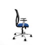 PIQUERAS Y CRESPO Silla de oficina Motilla con mecanismo Sincro/Traslack Azul y Negro