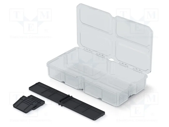 KISTENBERG MSX BOX Contenedor Transparente con Particiones