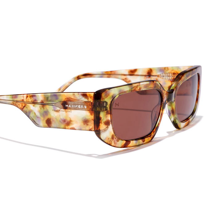 Hawkers TRENDSET #Sunflowers Brown Gafas de Sol Mujer Redondas Acetato 1 Unidad