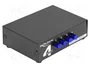 DeLOCK 87637 Conmutador de audio/vídeo manual bidireccional de 4 puertos RCA