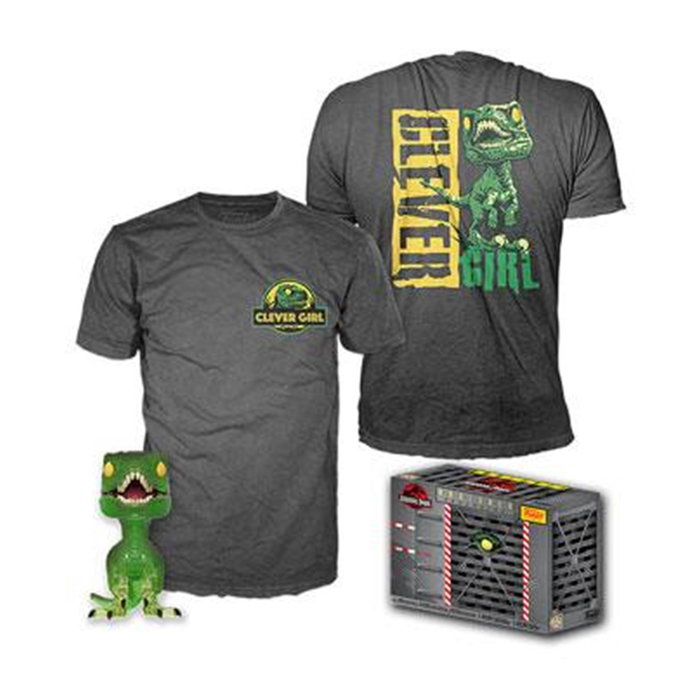 FUNKO Set Pop & Tee Jurassic Park Velociraptor Exclusive con Camiseta XL