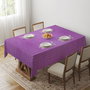 Hermia Gravellamh5 Mantel 140 x 180 cm Blanco Elegante Mesa Comedor Cocina Algodón Poliéster Fácil Limpiar Resistente Arrugas Manchas