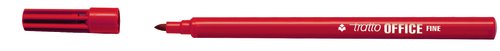Tratto Rotulador Office Fine punta de fibra trazo 0,7 mm rojo