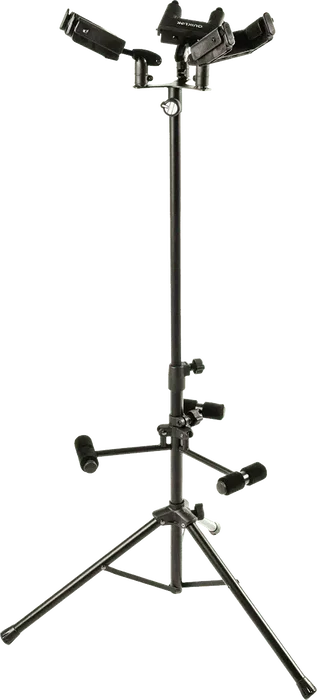 QUIKLOK Soporte Guitarra/Bajo Triple Universal Con Autobloqueo De Seguridad 900-1200mm Acero Negro QUIKLOK Soporte Guitarra/Bajo Triple Universal Con Autobloqueo De Seguridad 900-1200mm Acero Negro