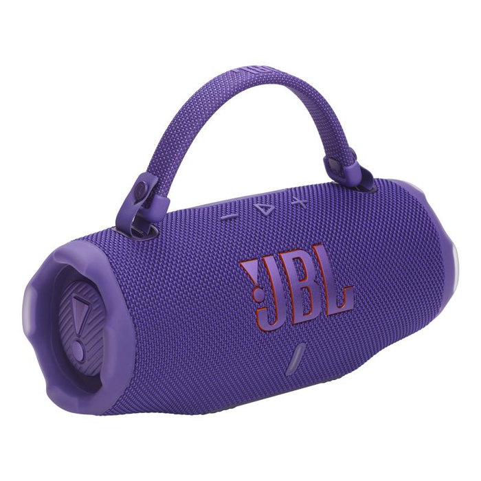 JBL Charge 6 - Altavoz Estéreo Portátil Bluetooth, Resistente al Agua IP67, Sonido JBL Original, Batería Larga Duración, Color Púrpura - JBLCHARGE6PUR