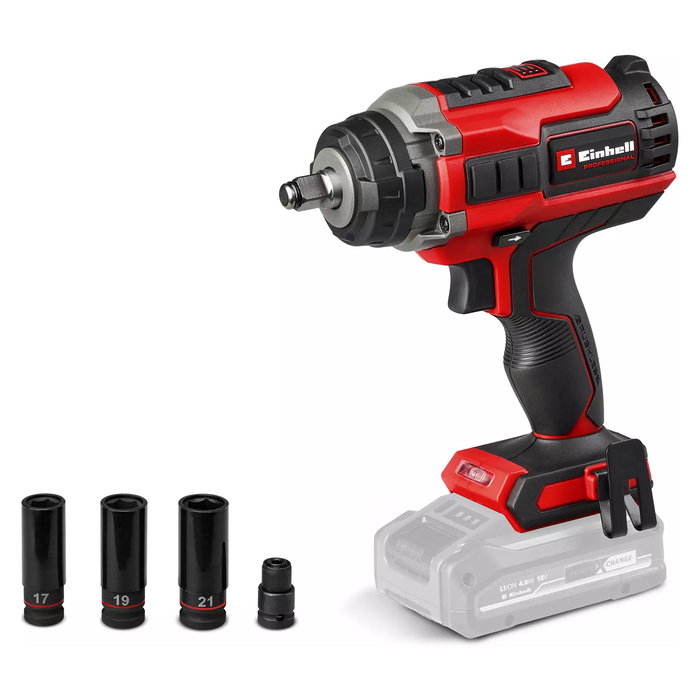 Einhell 4510070 Destornillador de Impacto Inalámbrico, 400 Nm, 18V, Motor sin escobillas, Negro/Rojo Einhell 4510070 Destornillador de Impacto Inalámbrico, 400 Nm, 18V, Motor sin escobillas, Negro/Rojo
