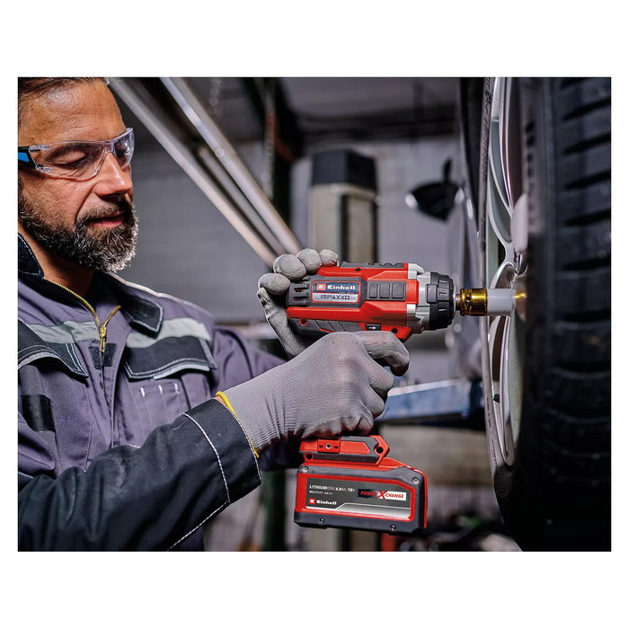 Einhell 4510070 Destornillador de Impacto Inalámbrico, 400 Nm, 18V, Motor sin escobillas, Negro/Rojo Einhell 4510070 Destornillador de Impacto Inalámbrico, 400 Nm, 18V, Motor sin escobillas, Negro/Rojo