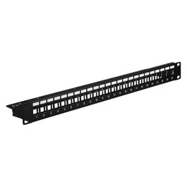 EFB Elektronik Patch Panel 24 Puertos 1U Negro