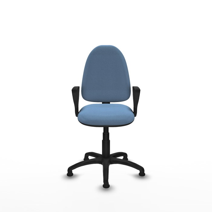 PIQUERAS Y CRESPO Silla de oficina Aýna Azul cielo con brazos fijos
