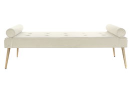 DKD Home Decor Diván Layn Blue en Crema