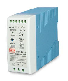 Planet 40 x 100 x 90 mm Fuente de Alimentación Industrial DIN Rail 40W 100-240V AC / 120-370V DC