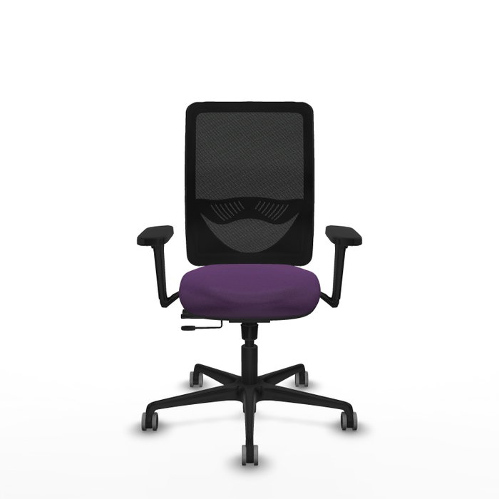 PIQUERAS Y CRESPO Silla de oficina Zulema Morado/Negro con Brazos 3D PIQUERAS Y CRESPO Silla de oficina Zulema Morado/Negro con Brazos 3D