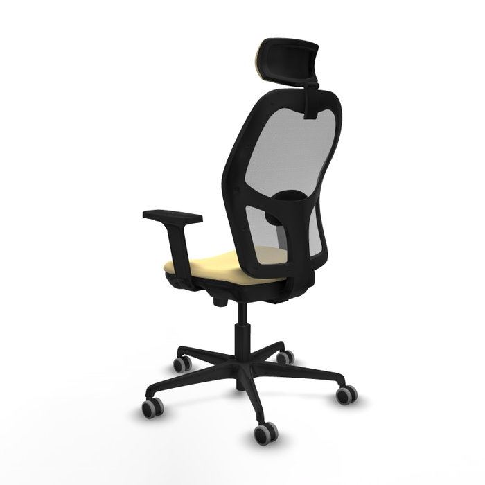 PIQUERAS Y CRESPO Silla de oficina Jorquera con mecanismo Sincro/Traslack Crema y Gris PIQUERAS Y CRESPO Silla de oficina Jorquera con mecanismo Sincro/Traslack Crema y Gris