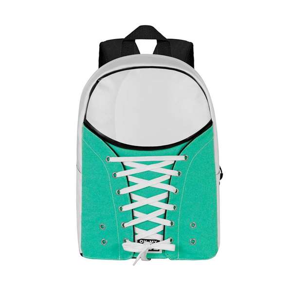 OMP! Mochila Sneakers Mint Turquesa 17 x 30 x 40 cm Algodón PU Poliéster Urbana
