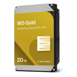 Western Digital Gold WD203KRYZ - Disco duro interno HDD de 20 TB, 3.5", SATA III 6 Gb/s, 7200 RPM, 512 MB cache, para servidor/estación de trabajo