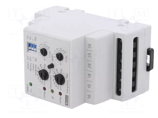 ELKO EP COS-2 Relé de monitorización de coeficiente de potencia 230VAC