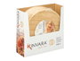 Kinvara Bandeja Redonda Bambu 30 cm x 30 cm Color Natural (Set de 12)