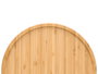 Kinvara Bandeja Redonda Bambu 30 cm x 30 cm Color Natural (Set de 12)