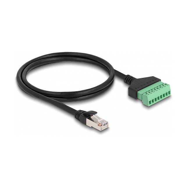 DeLOCK Adaptador de Cable RJ45 Cat.6 Macho a Bloque de Terminales 1 m (2 piezas) 65977 DeLOCK Adaptador de Cable RJ45 Cat.6 Macho a Bloque de Terminales 1 m (2 piezas) 65977