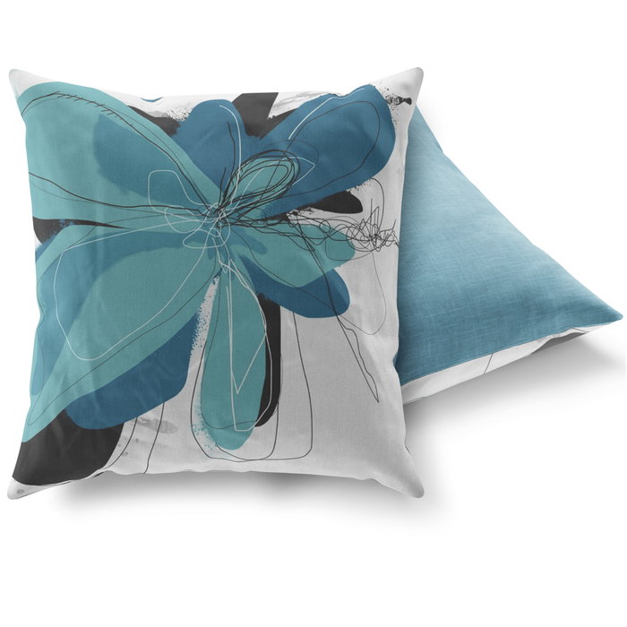 Aberto Design Cojín A14477, 43x43 cm, 50% Algodón / 50% Poliéster, con Relleno de Silicona para Máximo Confort y Estilo.