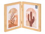 GIFTDECOR Portafotos Doble Efecto Bambú 15x20