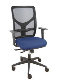 PIQUERAS Y CRESPO Silla de oficina Motilla con mecanismo Sincro/Traslack Azul marino