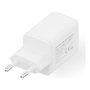 Digitus Cargador USB GaN 45W, 2 Puertos (1 USB-C + 1 USB-A), Carga Rápida, 100-240V, Blanco