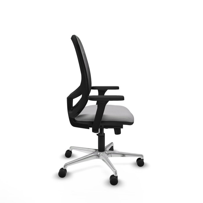 PIQUERAS Y CRESPO Silla de oficina Cilanco con mecanismo Sincro Gris claro y Negro