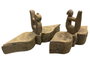 DKD Home Decor Caja Item Home Teca Natural 28x20x10 cm (2 Unidades)