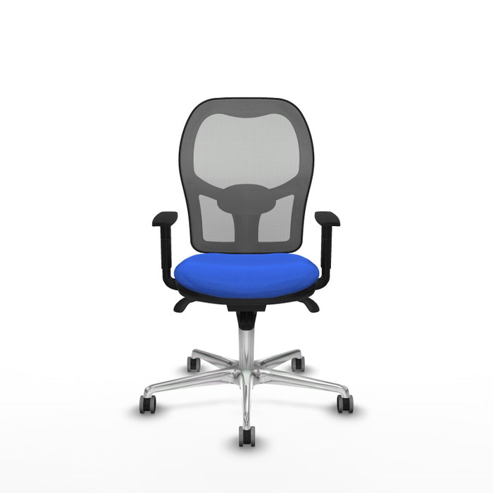 PIQUERAS Y CRESPO Silla de oficina Jorquera con mecanismo Sincro, Azul y Gris