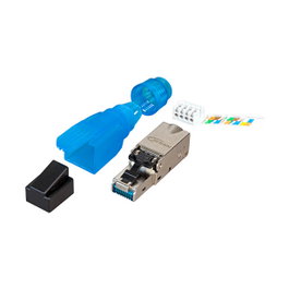 EFB Elektronik Conector RJ45 STP Cat.6A 88035AV.1 Aguamarina