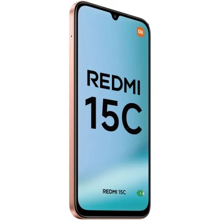 Xiaomi Smartphone Redmi 15C 4GB RAM 128GB, Pantalla 6.9' 120Hz, Batería 6000 mAh, Carga 33W, Cámara 50MP, Resistencia IP64, Color Naranja