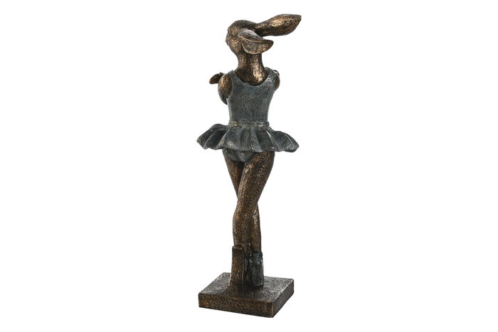 DKD Home Decor Figura de Resina Bailarina Pack de 2