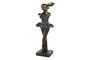 DKD Home Decor Figura de Resina Bailarina Pack de 2