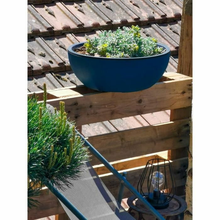 Riviera Jardinera redonda Coupe Granit Azul de 40 cm Riviera Jardinera redonda Coupe Granit Azul de 40 cm
