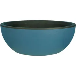 Riviera RIV3580798141064 Jardinera Redonda Riviera Coupe Granit Plástico Azul Diámetro 40 cm