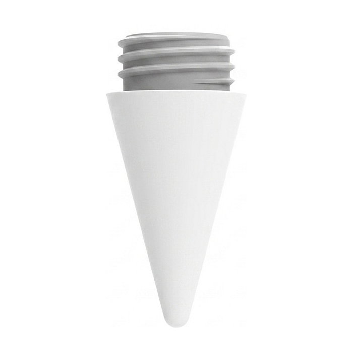 DEQSTER 80-736721 Puntas de Repuesto para Lápiz, 2 Piezas, Blanco, PVC DEQSTER 80-736721 Puntas de Repuesto para Lápiz, 2 Piezas, Blanco, PVC