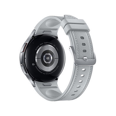 Samsung Galaxy Watch 6 Classic 47mm Plata, Reloj Inteligente con GPS, Wear OS, Super AMOLED, 16 GB, 40h Bateria, Acero Inoxidable, Resistente Agua 5ATM, SM-R960NZSADBT