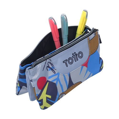Totto Estuche Escolar 3 Compartimentos Tablero AC52ECO012-2416Z-6YB